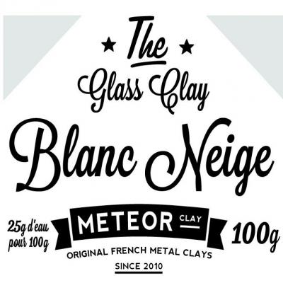 Glass clay Intense - Blanc neige - 100g