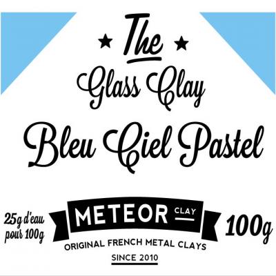 Glass clay Pastel - Bleu ciel - 100g