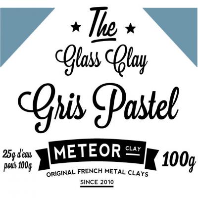 Glass clay Pastel - Gris - 100g