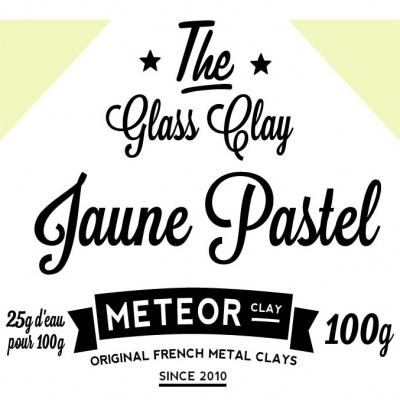 Glass clay Pastel - Jaune - 100g