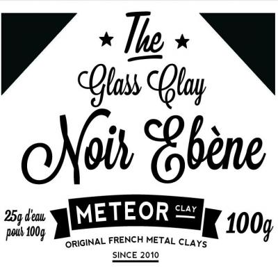 Glass clay Intense - Noir ébène- 100g