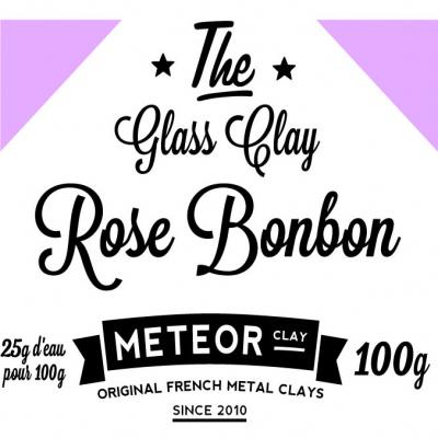 Glass clay Intense - Rose bonbon - 100g