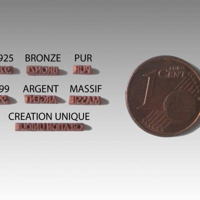 Poinçons Bronze et Argent