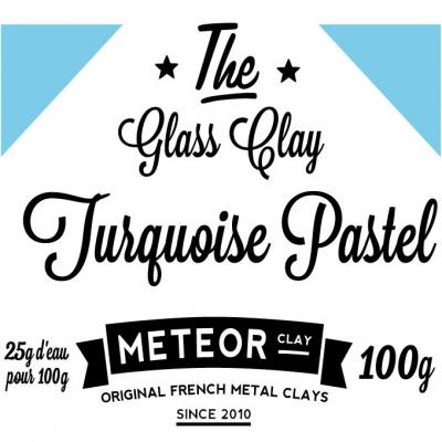 Glass clay Pastel - Turquoise - 100g