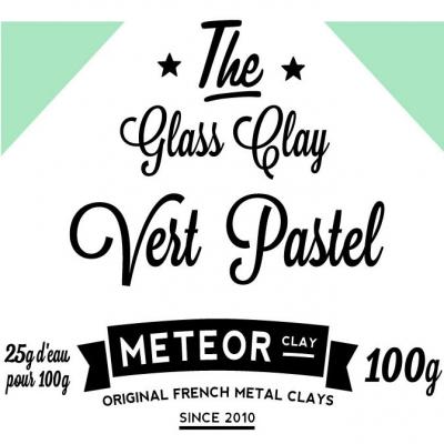 Glass clay Pastel - Vert - 100g