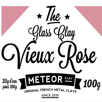 Glass clay Intense - Vieux rose- 100g